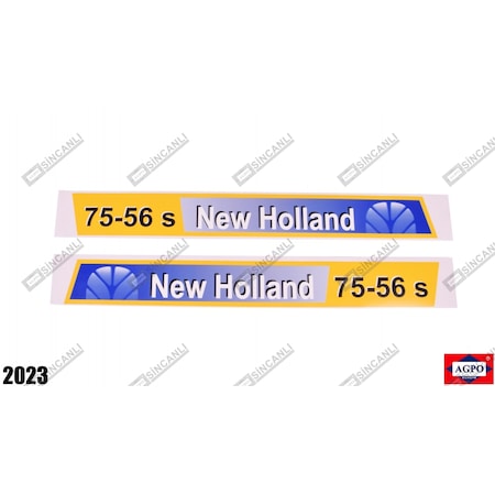 New Holland 75-56 S Yan Yazı Takımı