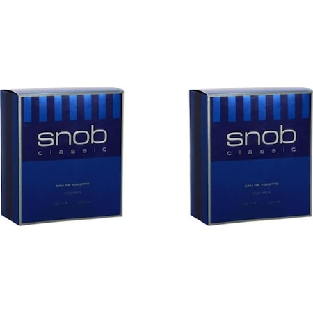 Snob Classic Erkek Parfüm EDT 2 x 100 ML