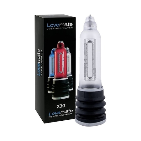 Truva Shop Lovemate Hydromax X30 Sulu Vakum Penis Pompası (Şeffaf) Bathmate