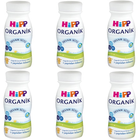 Hipp Organik Sıvı Çocuk Devam Sütü 12+ Ay 6 x 200 ML