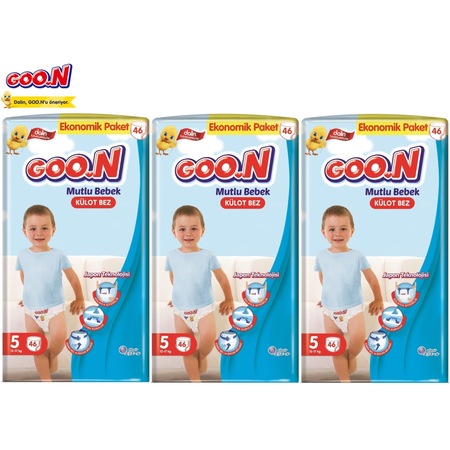 Goon Mutlu Bebek Kulot Bebek Bezi 5 Beden 12 17 Kg 46li Super Jumbo Paket Goon 55002889 Babymall Com Tr