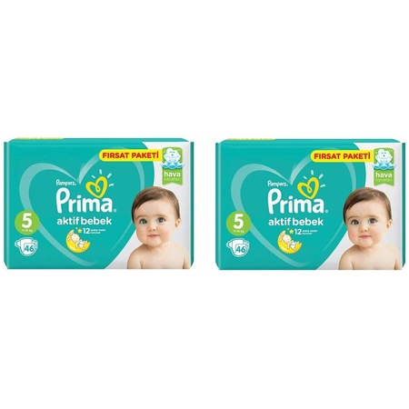 Prima Aktif Bebek 5 Numara 62 Adet 11 16 Kg Mega Firsat Paketi Trendyol