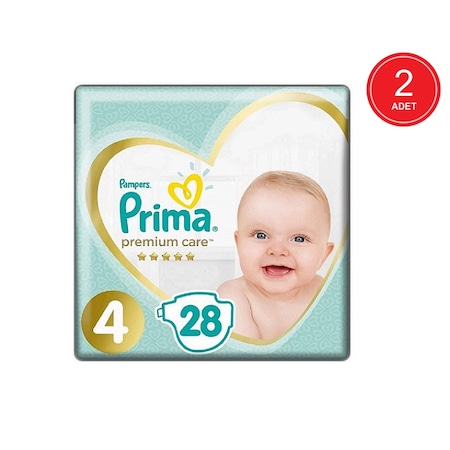 Prima Bebek Bezi Premium Care 4 Beden 2 x 28 56 Adet