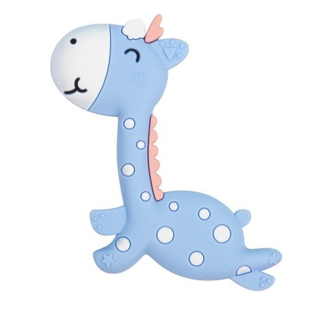 Bebek Diş Kaşıyıcı Sevimli Benekli Zürafa Mavi