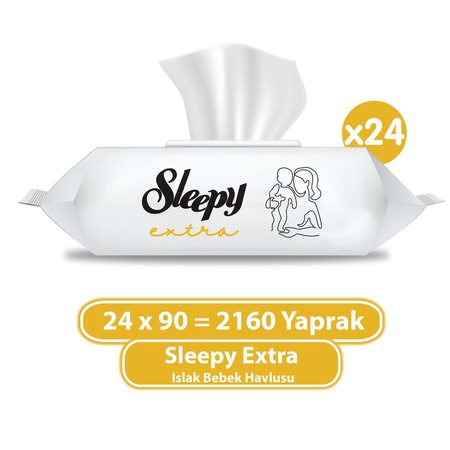 Sleepy Extra Islak Bebek Havlusu 24 x 90 Adet (2160 Yaprak)