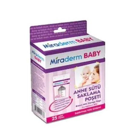 Miraderm Baby Süt Saklama Poşeti 25 Adet