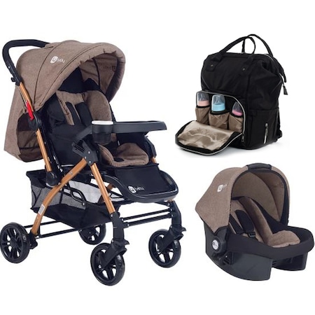 4 Four Baby AB-320 Travel Çift Yönlü Bebek Arabası ve Puset Çanta