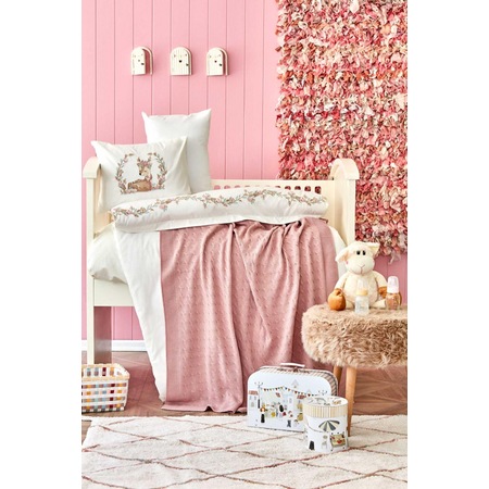Karaca Home Baby Gazelle Pembe Nakisli Private Bebek Seti Fiyatlari Ve Ozellikleri
