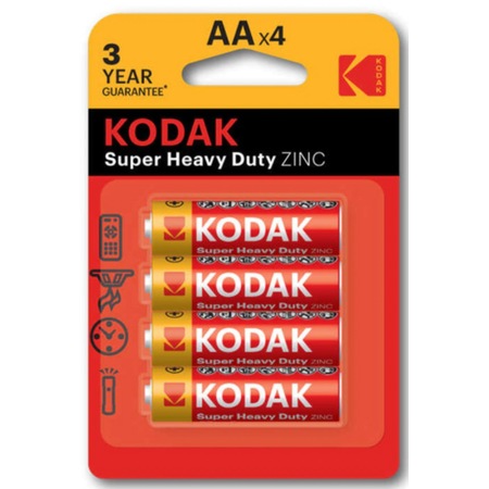 Kodak KAAHZ-4 Super Heavy Duty AA Kalem Pil 4'lü