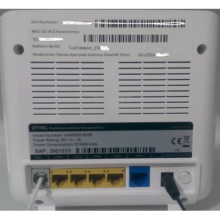 Turk Telekom Modem Zyxel Vmg3312 B10b N11 Com