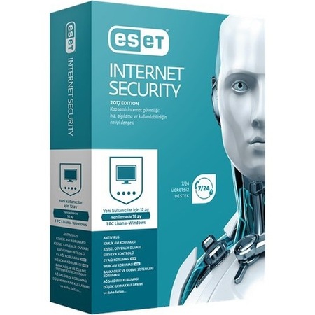 Eset Nod32  İnternet Security 2019  1 Pc 1 Yıl Lisans Anahtarı