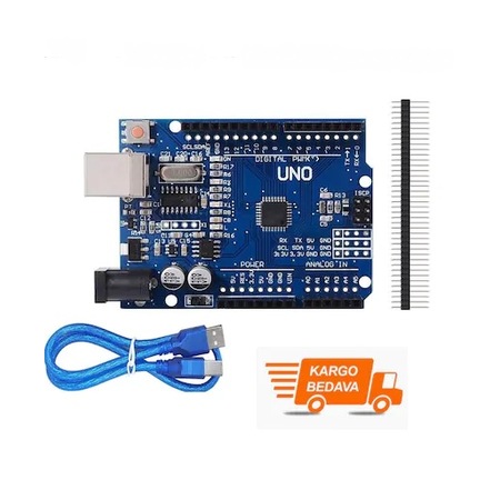 Arduino Uno R3 Smd + Usb Kablo +header Ücretsiz Kargo ...