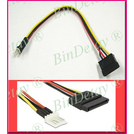 FLOPPY to SATA DÖNÜŞTÜRÜCÜ POWER KABLO floppy 4 pin erkek - SATA ...