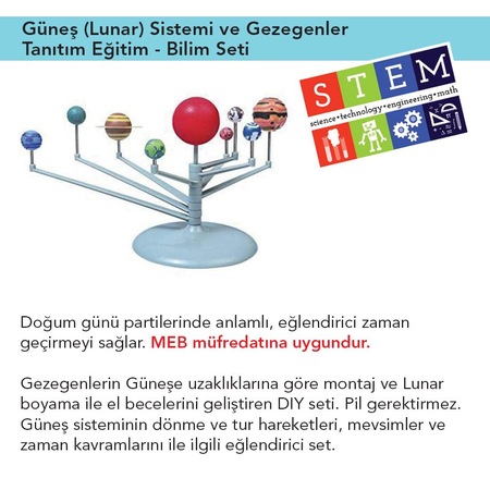 Gunes Lunar Sistemi Ve Gezegenler Tanitim Egitim Bilim Seti