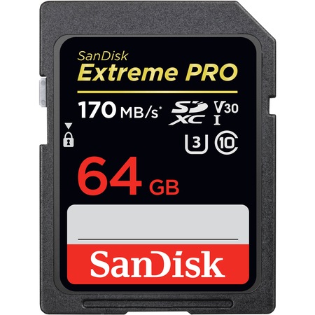 Sandisk Sdsdxxy-064G-Gn4In 64Gb Extreme Pro 170Mb/S Sd Kart