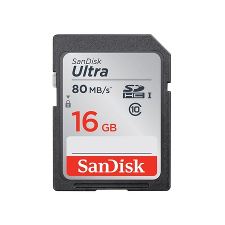 Sandısk Ultra 16Gb 80Mb/S Sdhc Hafıza Kartı