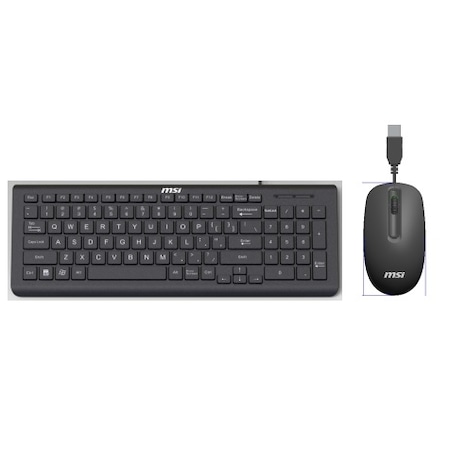 MSI OS1-A625030-L05 Kablolu Q Klavye Mouse Set