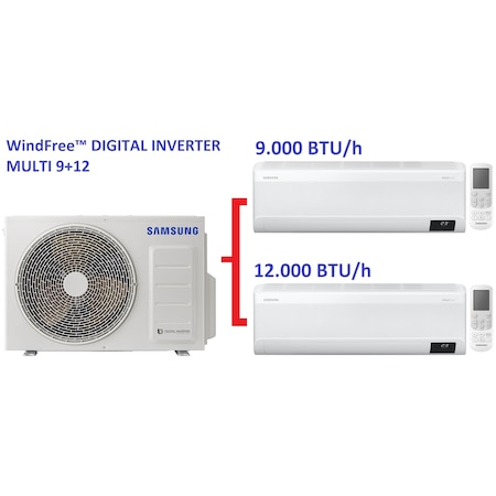 Samsung Wind Free Multi Digital Inverter 9 + 12 Klima