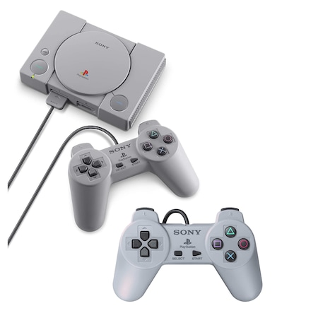 Sony Playstation Classic 20 Oyunlu Mini Oyun Konsolu + 2 Kol (Sony Eurasia Garantili) Beyaz