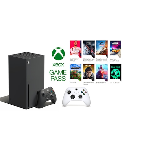 Microsoft Xbox Series X 1 TB SSD Konsol+2. Kol (Beyaz)+1 Yıl GamePass Ultimate (Microsoft Garantili)