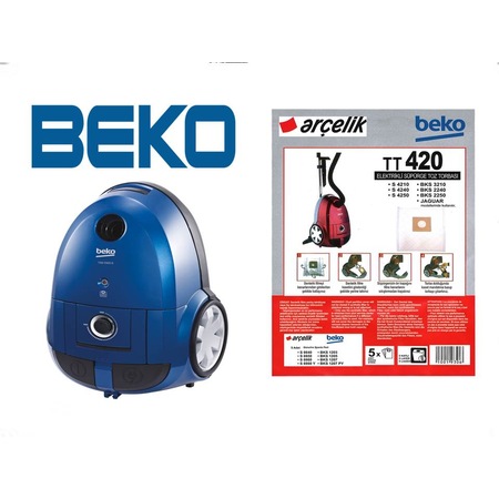 Beko TRB 5986 B Elektrikli Süpürge Torbası 20 Ad