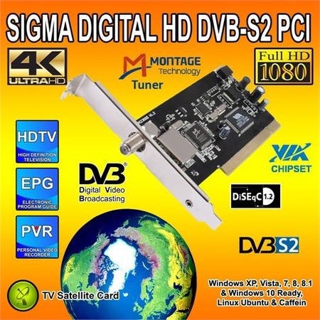 Sigma Digital HD DVB-S/S2 PCI Uydu Tv Kartı