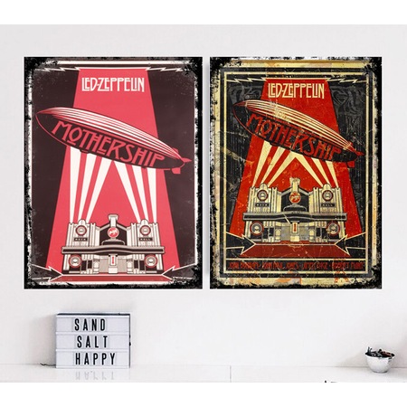 Led Zeppelin 2 Adet Ahsap Tablo Poster Fiyatlari Ve Ozellikleri