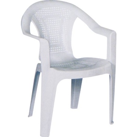 Dr.Uğur Plastik Koltuk Beyaz Plastik Sandalye Bahçe Sandalyesi (341550113)