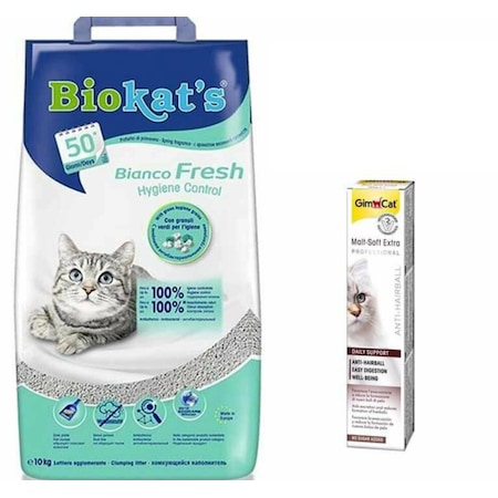 Biokat S Bianco Fresh Kedi Kumu 10 L Gimcat Malt 20 G Fiyatlari Ve Ozellikleri