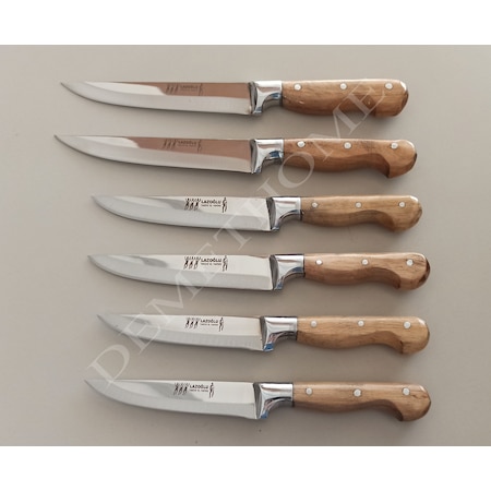 Lazoğlu Sürmene Mutfak Bıçağı Bıçak Seti 6'lı Set