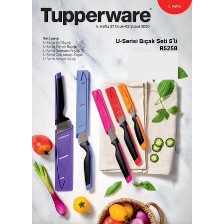 TUPPERWARE BIÇAK SETİ 5 Lİ SET