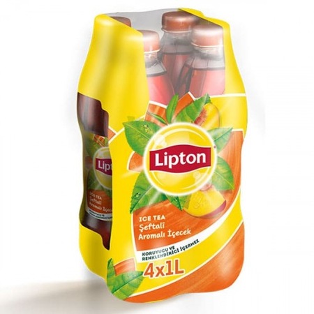 Lipton Ice Tea Şeftali Aromalı Soğuk Çay 4 x 1 L
