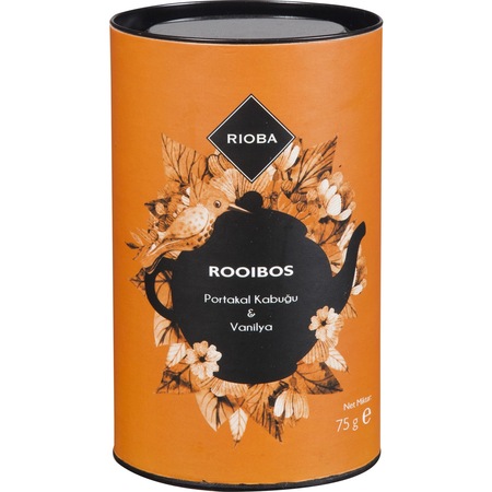 Rioba Rooibos Çayı Portakal Kabuğu & Vanilya Karışımı Bitki Çayı 75 G