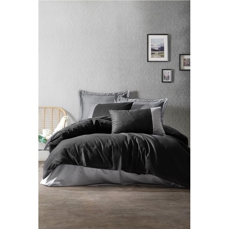 Cotton Box New Plain Sport Cift Kisilik Nevresim Takimi Siyah Gri Fiyatlari Ve Ozellikleri