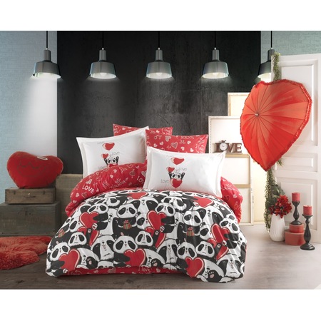 Hobby Poplin Amore Kirmizi Cift Kisilik Nevresim Takimi Fiyatlari Ve Ozellikleri