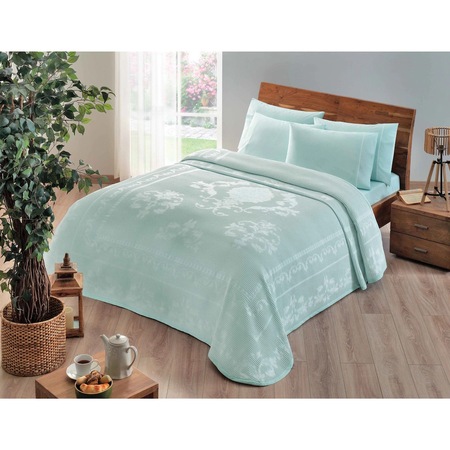 Tac Jakarli Comfort Cift Kisilik Pike Takimi Helena Su Yesili Fiyatlari Ve Ozellikleri