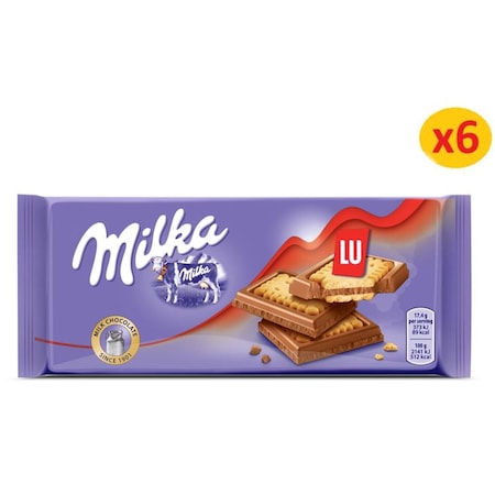 Milka Petit Lu Tablet Çikolata 6 x 87 G