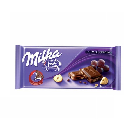 Milka Üzümlü Fındıklı Çikolata 80 G