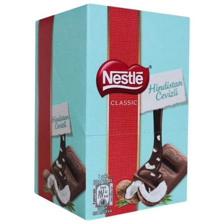 Nestle Hindistan Cevizli Sütlü Çikolata 12 x 30 G