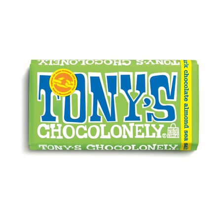 Tony's Chocolonely Bademli ve Deniz Tuzlu Bitter Belçika Çikolatası 180 G