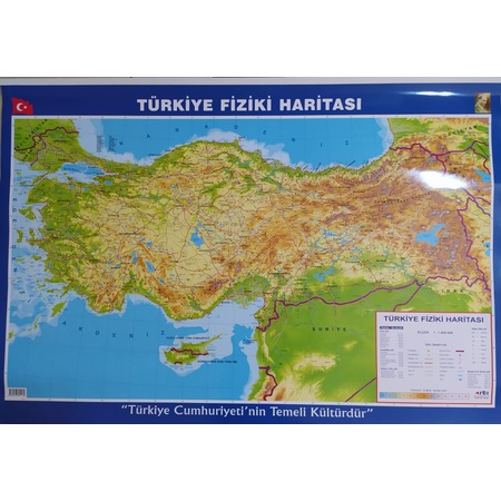 Turkiye Fiziki Haritasi 70x100 Fiyatlari Ve Ozellikleri