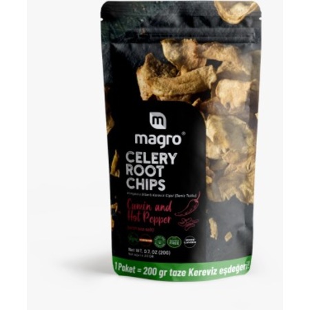 Magro Celery Root Chips Kimyon ve Biberli Kereviz Cipsi 20 G
