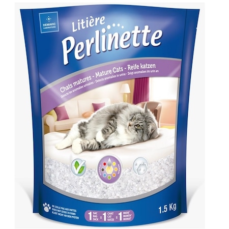 Perlinette Detect Erken Teşhis Formüllü Silika Kristal Kedi Kumu 1500 G