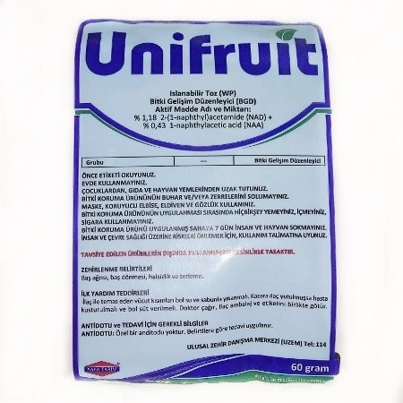 Döl Tutturucu-Çiçek Tutturucu Hormon    Unifruit (60 gr)