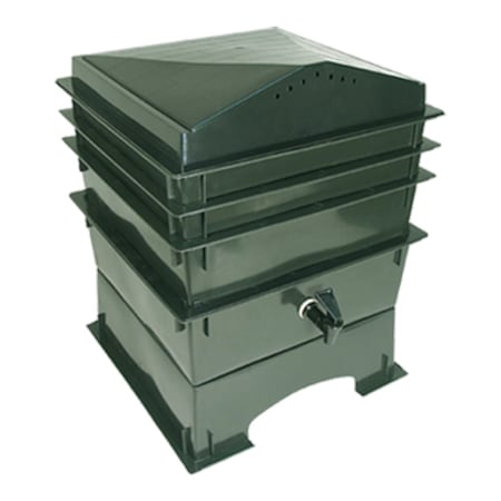 EkosolFarm KompostBox 4 Katlı Solucan Evi