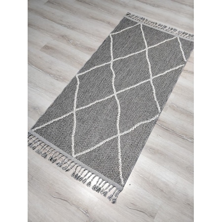 Eko Hali Heryerehali Eko Hali Sateen St09greyxw Gri Ince Hali 80x150 Cm