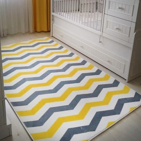Missia Home Siyah Beyaz Cizgili Hali