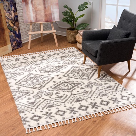 Shaggy Hali 30 Mm Yuksek Havli Karma Renkli Bej Toprak Krem Ebat 60x110 Cm