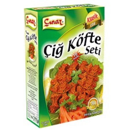 Çınar Çiğ Köfte Seti Etli 700 G