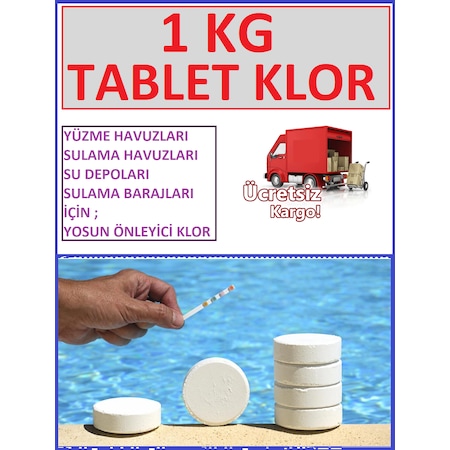 Tablet Klor Su Dezenfektanı Su Deposu Yosun Önleyici 1 kg